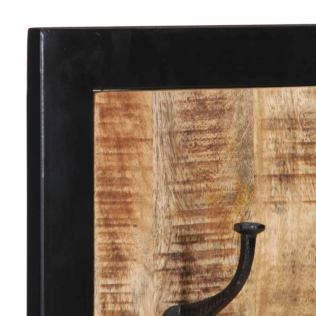 Coat Rack 40x2x80 cm Solid Rough Wood Mango